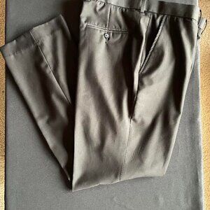 Perry Ellis Mens Dress Pants, Black 36 x 32 -pleated